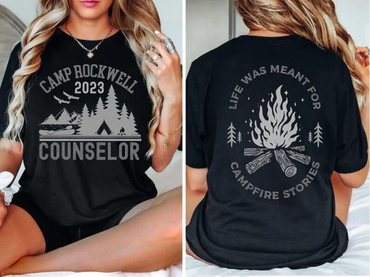 Custom Camping Shirt, Personalized Camp Shirt, Family, Friends, Summer Camp Trip, Matching Camper Crew Tee, gifts, campfire season tshirt