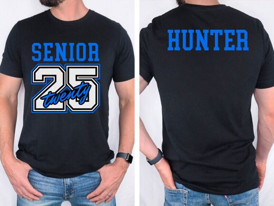 Senior 2025 custom shirt, Class Of 2025 Shirt, High School, Customized Senior year Gift tShirt, matching, graduation gift, back to school