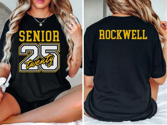 Senior 2025 custom shirt, Class Of 2025 Shirt, High School, Customized Senior year Gift tShirt, matching, graduation gift, back to school
