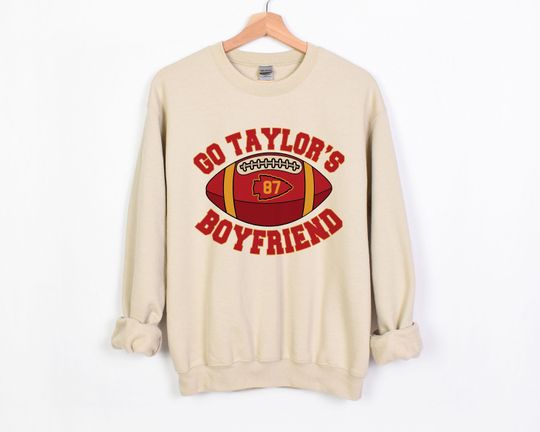 Discover Go Taylors Boyfriend Sweatshirt, taylor version Football Shirt, Travis Kelce, Kansas Football Shirt, Chiefs Jersey, Swift Chiefs Shirt, Kansas City