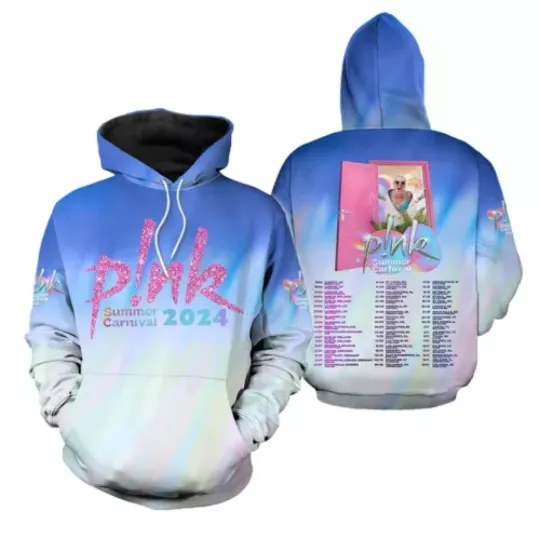 Discover Pink Singer Summer 2024 Tour 3D Hoodie Great design for all fan