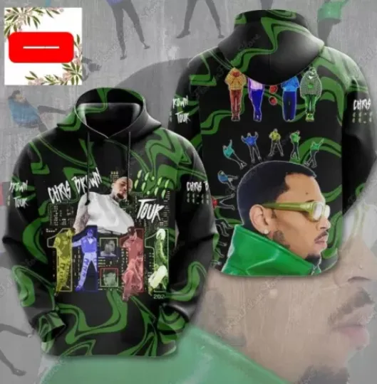 Chris Brown 11 11 Tour 2024 3D Hoodie Fan gift hot hot shirt Best shirt