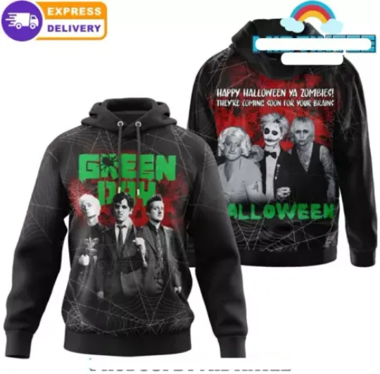 Green Day Happy Halloween Zombies Hoodie Great 3D hoodie