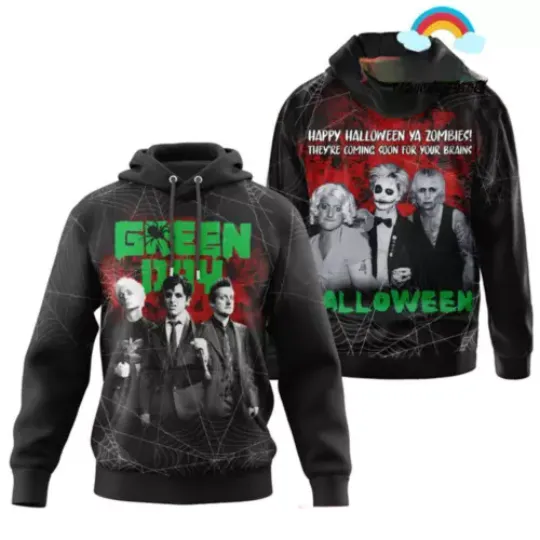 Green Day Happy Halloween Zombies Hoodie