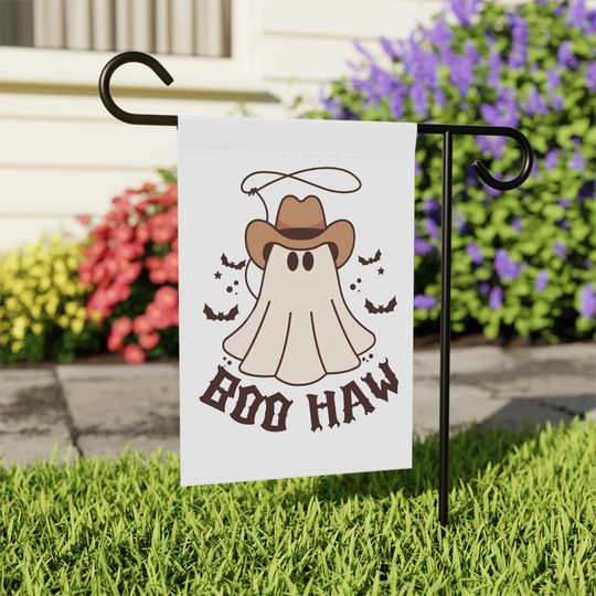 Halloween Decor | Cute Halloween Ghost Garden Flag | Haunted House