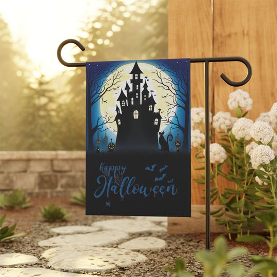Discover Happy Halloween Garden Flag, Halloween Outdoor Flag, Lawn Flag