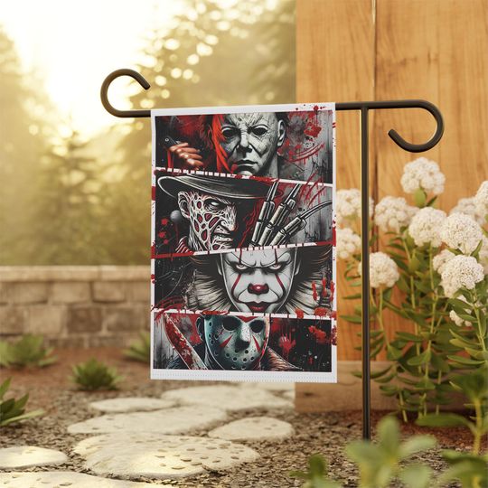 Discover Halloween Garden Flag, Spooky House Banner, Trick or Treat Decor