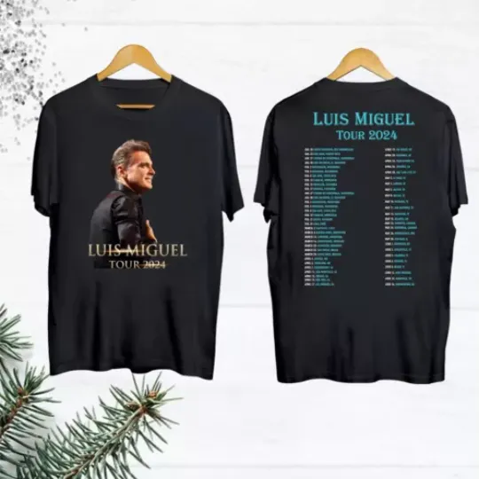 Discover Vintage Luis Miguel Tour 2024 Shirt  Luis Miguel Tour Merch  Luis Miguel Fan Gift