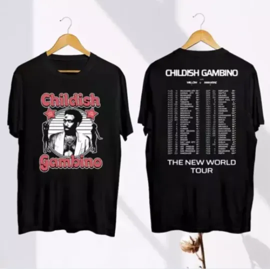 Discover Graphic Childish Gambino Tour 2024 T-Shirt, Childish Gambino The New World 2024