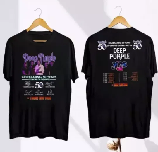 2024 Deep Purple Tour T-Shirt, Deep Purple Band Fan Gift, Deep Purple 50th Anniversary