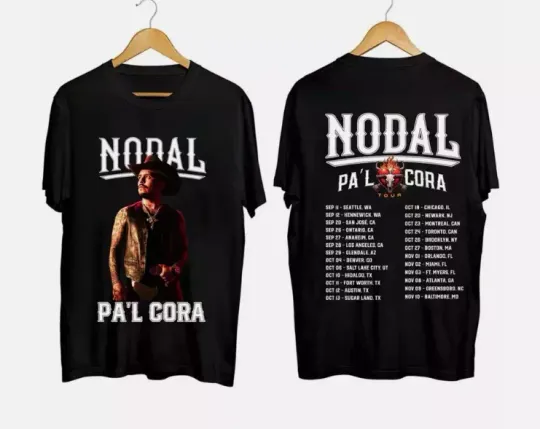 Discover Christian Nodal Pa’l Cora Tour 2024 T-Shirt, Christian Nodal Fan Shirt