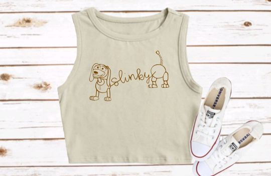 Slinky Dog Crop Tank Disney Shirt Disney Toy Story Croptop Disney Crop Tank Top Disney Tank AK WDW Trip Tee