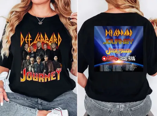 Def Leppard And Journey Summer Stadium Tour 2024 T Shirt