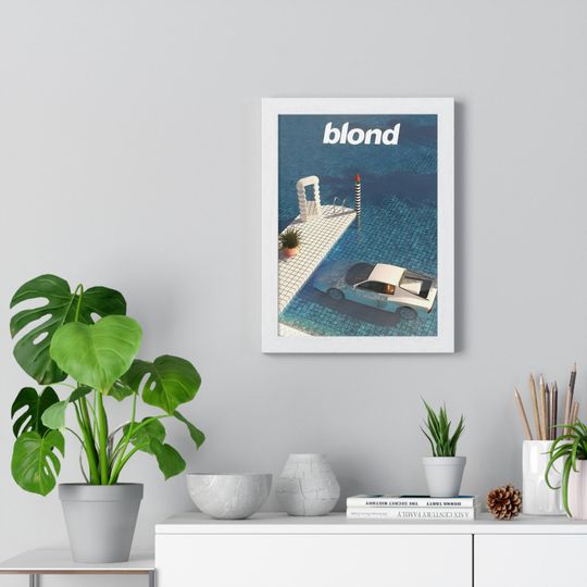 Discover Frank Ocean Poster, Blond Poster, Blond Ferarri Poster, Frank Ocean Wall Art, White Ferrari Poster, Dorm Room Poster, College Poster