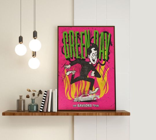 Gift For Fan Green Day For Shirt, Poster, 2024 Saviors Tour, The Smashing Pumpkins and Rancid