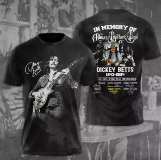 Discover Vtg Dickey Betts 3D T-Shirt For Men And Women Shirt Full Sizes