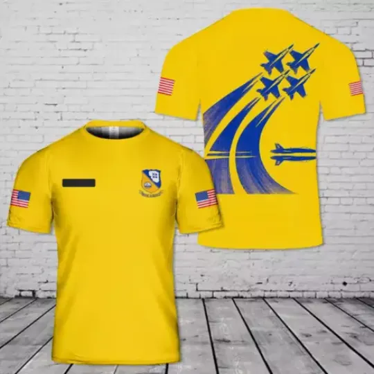 Custom Name US Blue Angels T-Shirt Gift Shirt For Dad Veteran Shirt