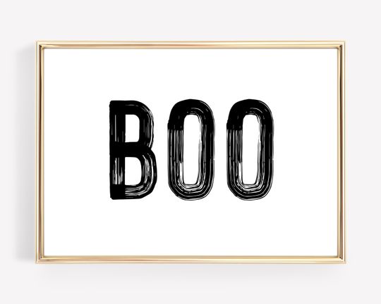 Discover boo print | funny halloween printable wall art | halloween home decor
