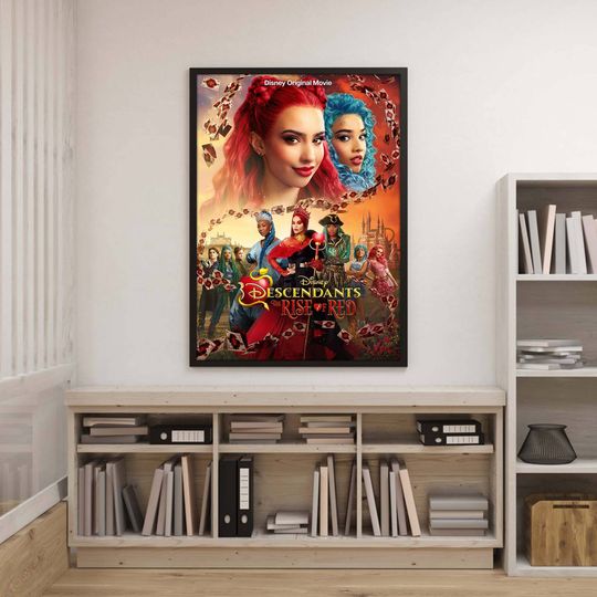 Descendants The Rise of Red Poster, Descendants Movie Poster, Disneyland Poster, Home Decor