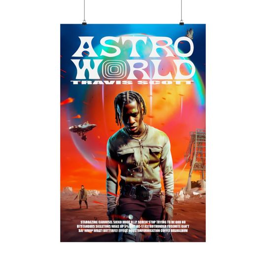 Discover Travis - Poster | Rap Poster, Hip-Hop Poster