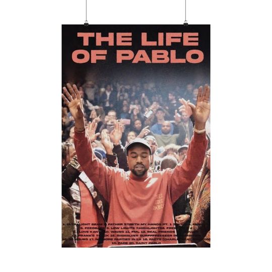 Kanye West - Poster | Rap Poster, Hip-Hop Poster