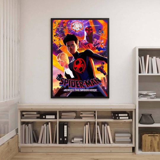 Spider Man Across The Spider Verse Poster | Spider Man Poster | SpiderMan Spiderverse Poster | Miles Morales Ghost Spider Poster
