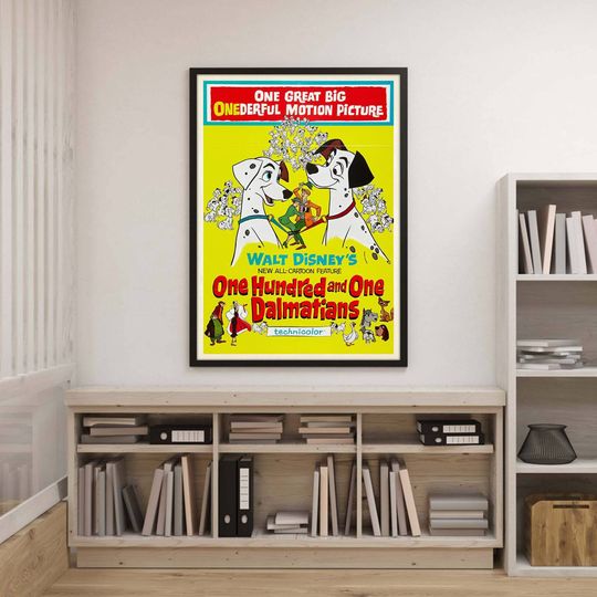 Discover One Hundred And One Dalmatians Poster, 101 Dalmatians Poster, Dalmatians Movies Poster, Vintage Family Birthday Gift