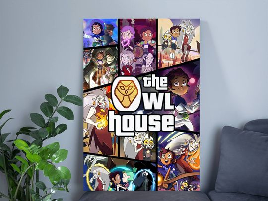 The Owl House GTA Style Poster | Luz Noceda King Owl House Poster | Hexside School of Magic and Demonics Poster | Boiling Isles Poster