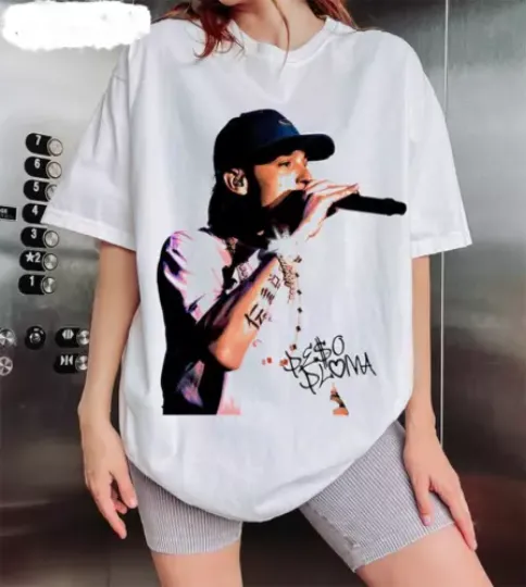 Discover Peso Pluma Live On Stage White T-Shirt