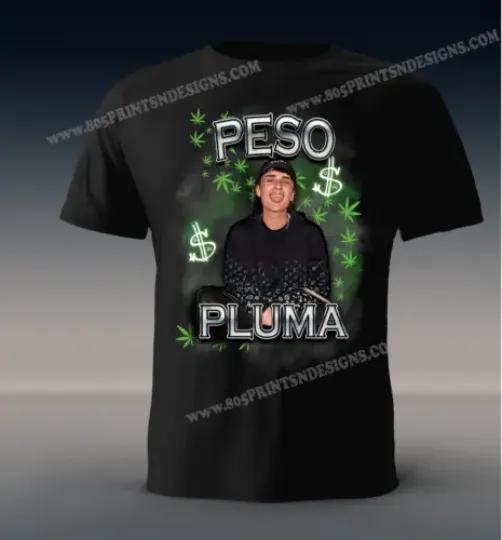 Discover Peso Pluma Black T-shirt