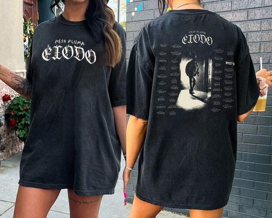 Discover Peso Pluma Both Sides Shirt, Peso Pluma Exodo Tour Tee, Funny Peso Pluma Shirt, Peso Pluma New Song Shirt Mren Women