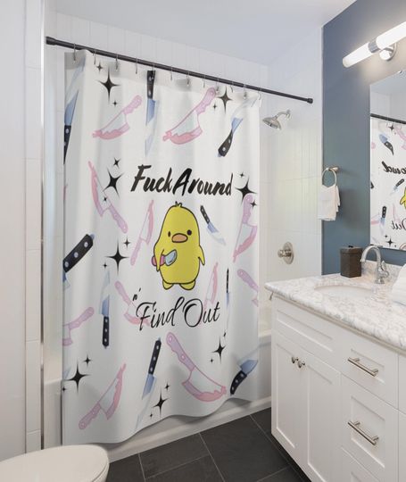 Discover Killer Duck shower curtain, Halloween shower curtain, Shower Curtains