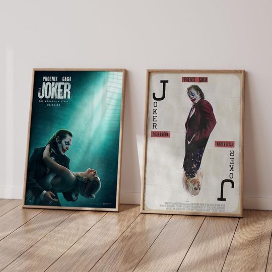 The Joker 2 Folie a Deux Movie Poster 2024 Film, Wall Art for Living Room and Bedroom, Gift Wall Art Poster Print, No Frame
