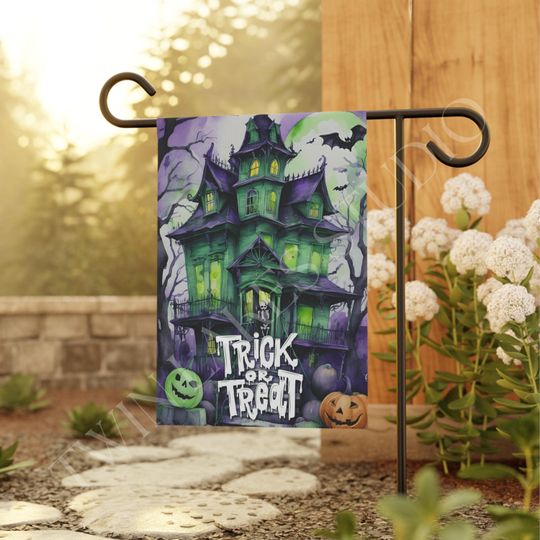Discover Vibrant Trick or Treat Banner - Halloween Garden Flag Decoration