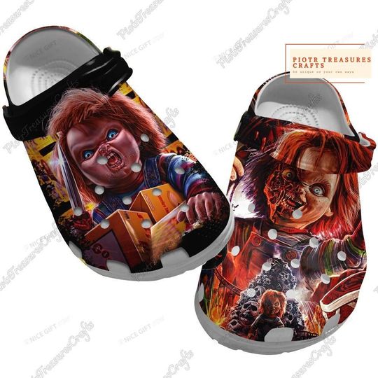 Chucky Sandals, Horror Character Shoes, Chucky Wanna Play Shoes