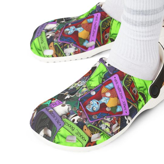 Discover Horror Movie EVA Foam Rubber Shoes, Scary Movie Rubber Clogs, Halloween Rubber Clogs