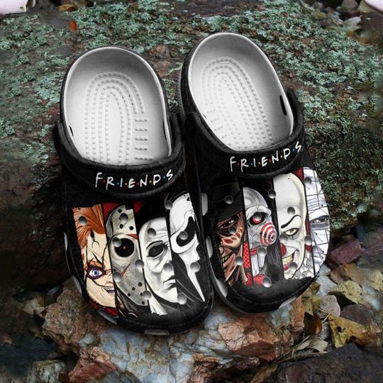 Discover Friends Horror Characters Crocs, Halloween Gift, Unique Footwear