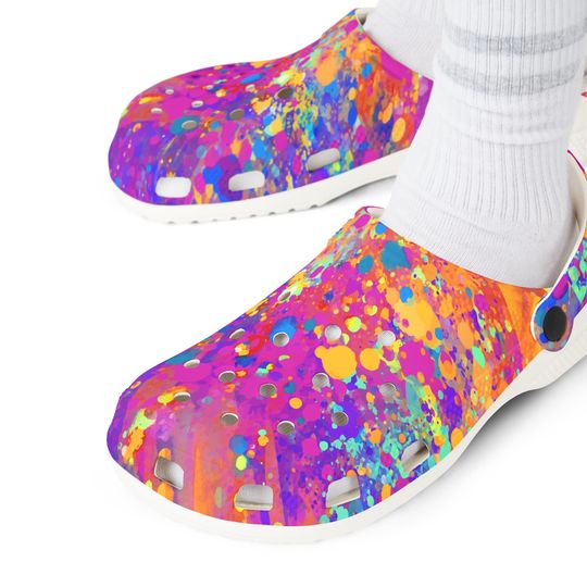 Discover Splatter Paint - 1- EVA Foam Clogs (AOP)