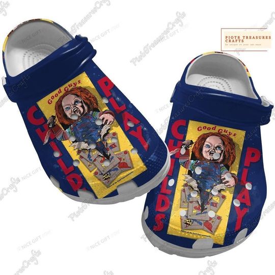Chucky Men Shoes, Chucky Character Shoes, Halloween Chucky Sandals