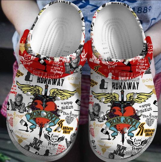 Discover Bon Jovi Music Sandals, Bon Jovi Clogs Shoes, Bon Jovi Summer Shoes