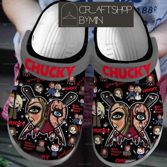 Halloween Chucky Tiffany Shoes, Chucky Sandals, Horror Movie Doll Shoe