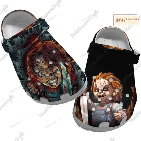Chucky Sandals, Horror Character Shoes, Chucky Play Men Shoes