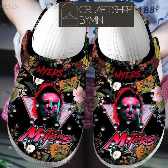 Retro Halloween Michael Myers Shoes, Michael Myers Sandals