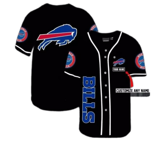 Buffalo Bills Fan Made Personalized Custom Baseball Jersey