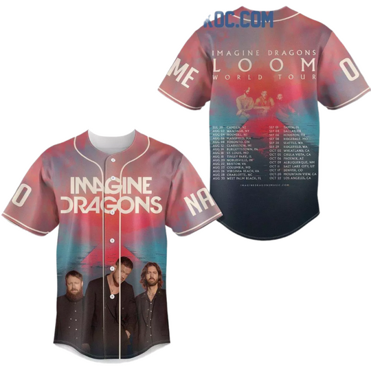 Loom World Tour Imagine Dragons 2024 Personalized Baseball Shirt