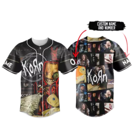 Korn All Best Image Of The Band Personalized Baseball Shirt