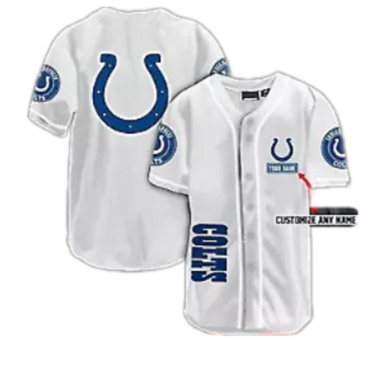 Discover Indianapolis Colts Personalized Custom Name Baseball Jersey
