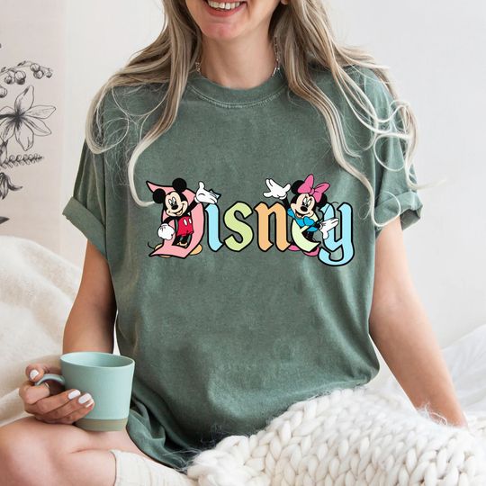 Discover Comfort Colors Mickey And Friend T-Shirt, Disney  Shirt, Disneyland Shirt, Mickey and Minnie Shirt, Disney Vacation T-Shirt