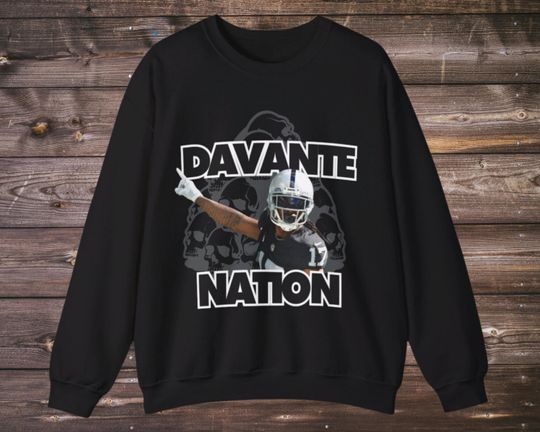 Davante Adams Shirt for Raiders Fans - Crewneck