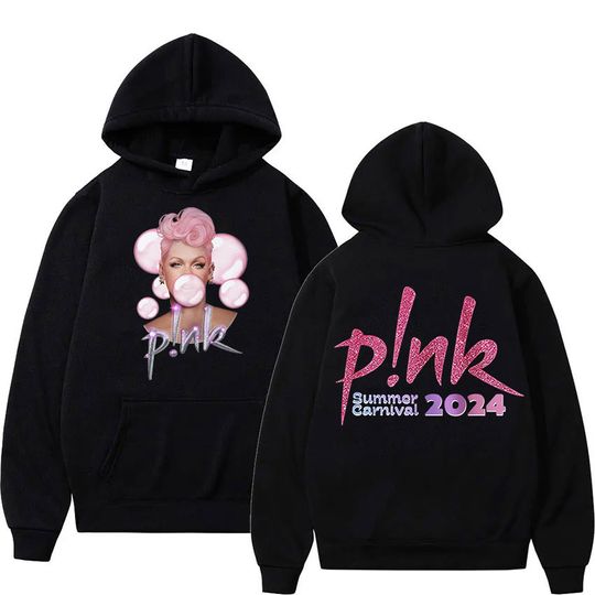 Discover P!nk Pink Singer Summer Carnival 2024 Tour Hoodie Music Album Retro Fashion